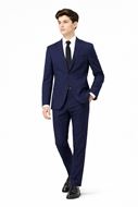 Foto de Traje slim fit sport tejido tecnico marino