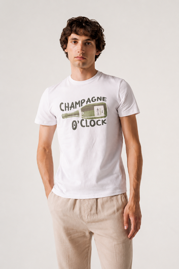 Foto de Camiseta Champagne O' Clock white
