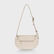 Foto de Bolso cruzado Cluse Sacroisé Petite beige y detalles dorados