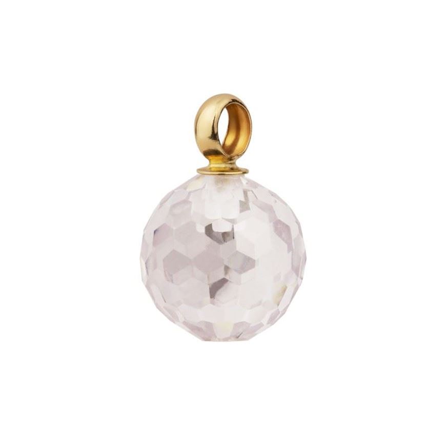 Foto de Colgante bola facetada 8mm con anilla de oro amarillo 18kt