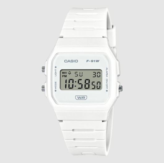 Picture of Reloj retro Casio digital resina blanco