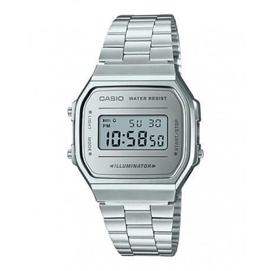Picture of Reloj unisex retro Casio digital acero plateado
