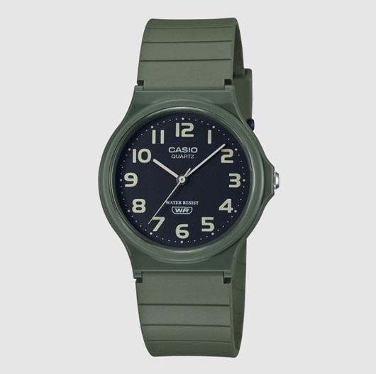 Foto de Reloj unisex Casio analogico resina verde caqui