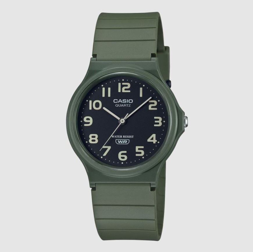 Foto de Reloj unisex Casio analogico resina verde caqui