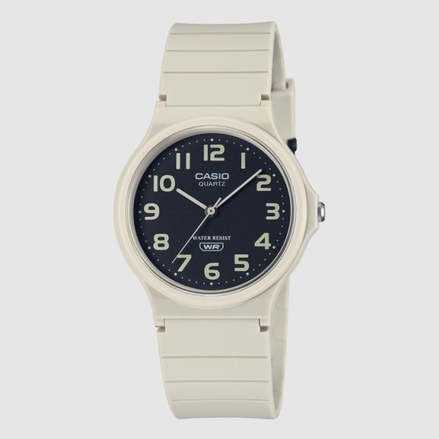 Foto de Reloj unisex Casio analogico resina marfil