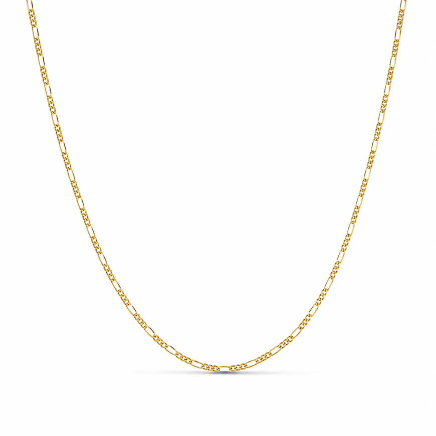 Foto de Cadena bilbao de oro amarillo 18kt. 60cm, eslabón 3x1 grosor 2,3mm
