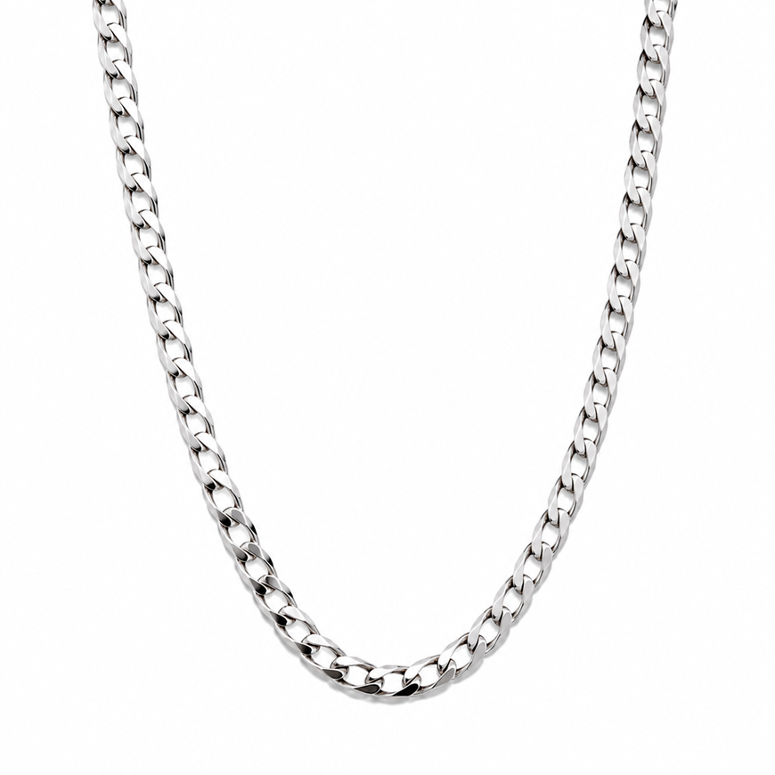 Foto de Cadena de oro blanco 18kt, 60cm lontitud