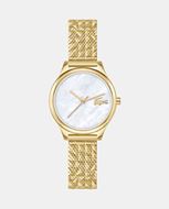 Foto de Reloj de acero dorado Mini Crocodelle para mujer con esfera nácar