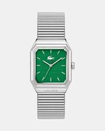 Foto de Reloj de acero René para hombre con esfera verde