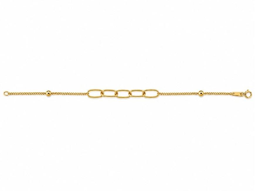 Foto de Pulsera oro amarilllo 18kt con eslabones ovales