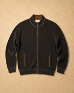 Foto de Jersey chaqueta con cremallera en punto marron y marino