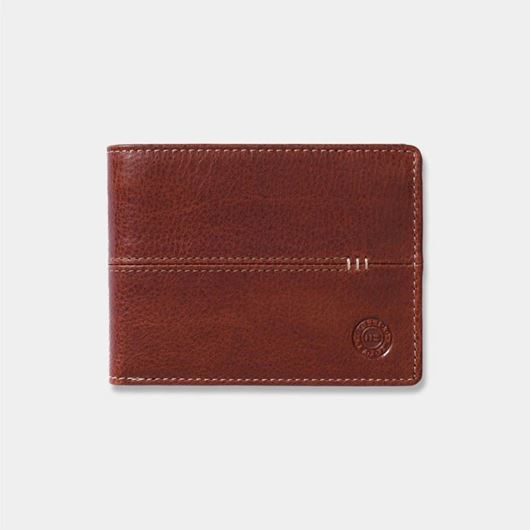 Foto de Cartera Bristol con monedero en piel de vacuno marrón