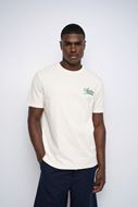Foto de Camiseta con logo bordado blanca