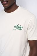 Foto de Camiseta con logo bordado blanca