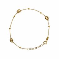 Foto de Pulsera oro amarillo 18kt calabrotes y bolitas
