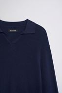 Picture of Jersey de punto cuello en V marino