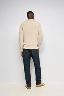 Foto de Jersey de punto cuello polo en V beige