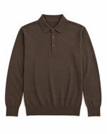 Foto de Polo de punto marrón chocolate