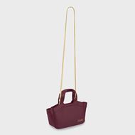 Foto de Bolso tote micro, color cereza oscuro