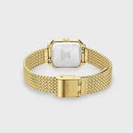Foto de Reloj Gracieuse Mini de malla, blanco, color dorado
