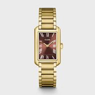 Foto de Reloj Belisenna de acero, color moca y dorado