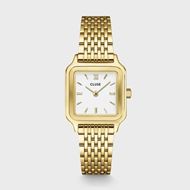 Foto de Reloj Gracieuse Petite de acero, blanco, color dorado