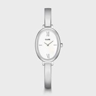 Foto de Reloj L'Ovale de acero, color blanco y plateado