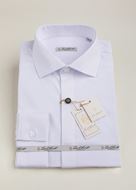 Foto de Camisa vestir blanca slim fit y tapeta con botones ocultos