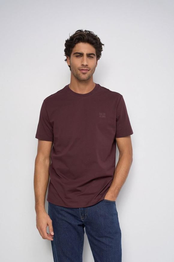 Foto de Camiseta Slim Fit logo granate
