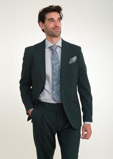 Foto de Traje Slim Fit liso verde botella