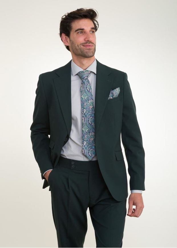 Foto de Traje Slim Fit liso verde botella