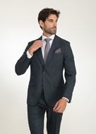 Foto de Traje Slim Fit tejido textura verde bosque