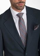 Foto de Traje Slim Fit tejido textura verde bosque