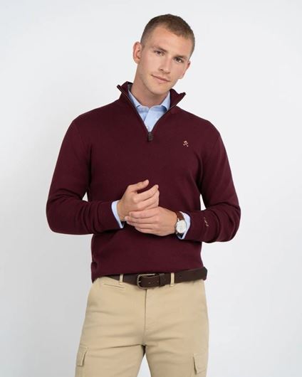 Foto de Jersey Zipper Burgundy