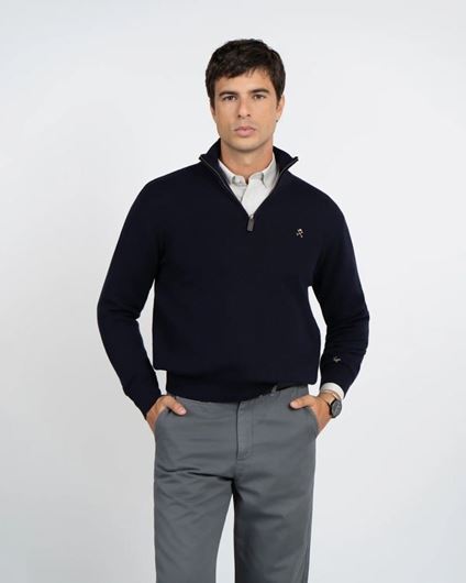 Foto de Jersey Zipper azul marino