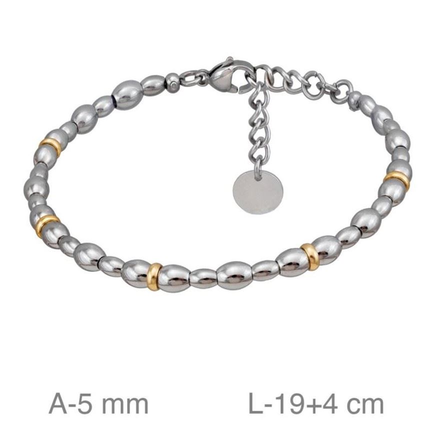 Foto de Pulsera acero bicolor 5mm
