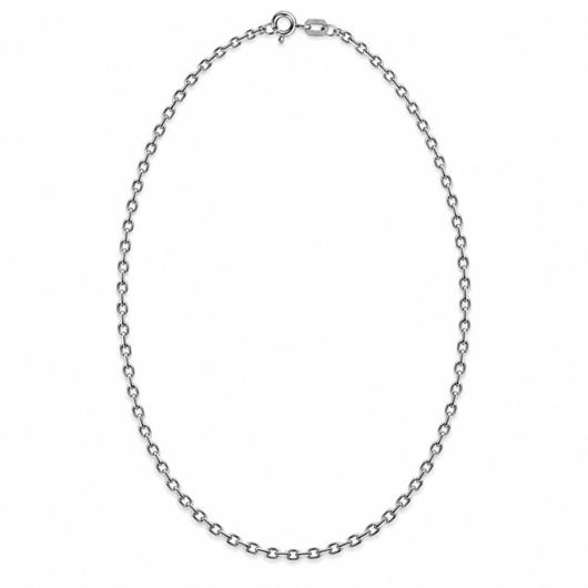 Picture of Cadena forzada oro blanco 18k de 50cm