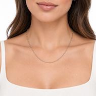 Foto de Cadena forzada oro blanco 18k de 50cm