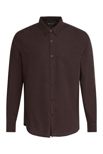 Foto de Camisa 100% algodón marrón con bolsillo