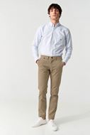 Foto de Pantalón DB chino microestructura beige modern fit