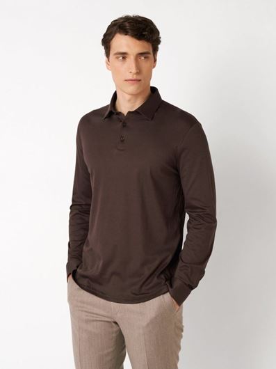 Foto de Polo Kent piqué marrón