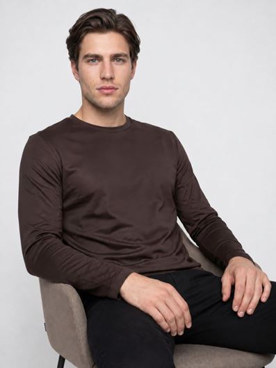 Foto de Camiseta manga larga marrón