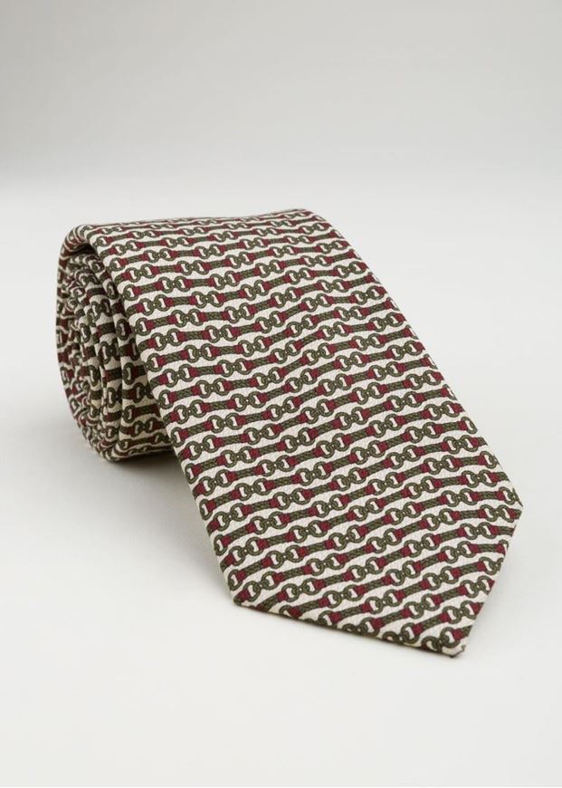 Foto de Corbata seda estampado calabrotes