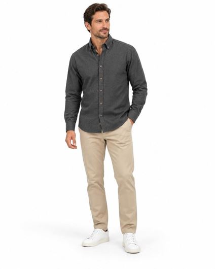 Foto de Camisa algodón cálido en color gris marengo
