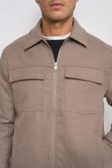Foto de Chaqueta tejido beige gris