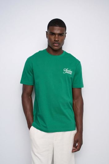 Foto de Camiseta con logo bordado verde