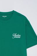 Foto de Camiseta con logo bordado verde