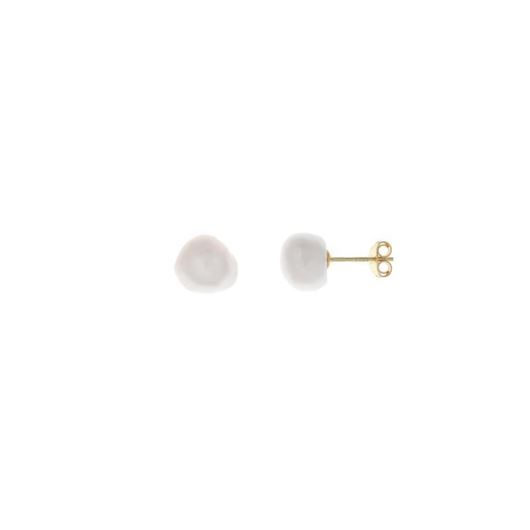 Picture of Pendientes de plata baño oro con perlas barrocas de agua dulce 9-10mm