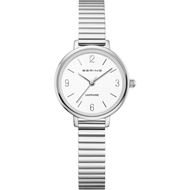 Foto de Reloj esfera sunray eslabones con numerales plateado