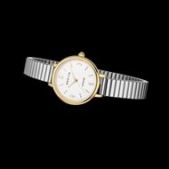 Foto de Reloj eslabones con numerales dorado y plateado